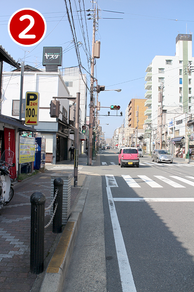 「千本出水」バス停からの道順２